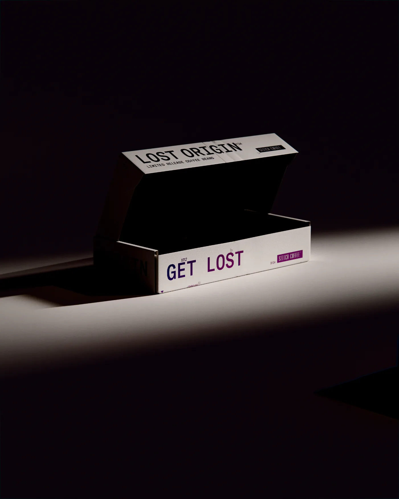 Lost Origin box open, Get Lost inner print
