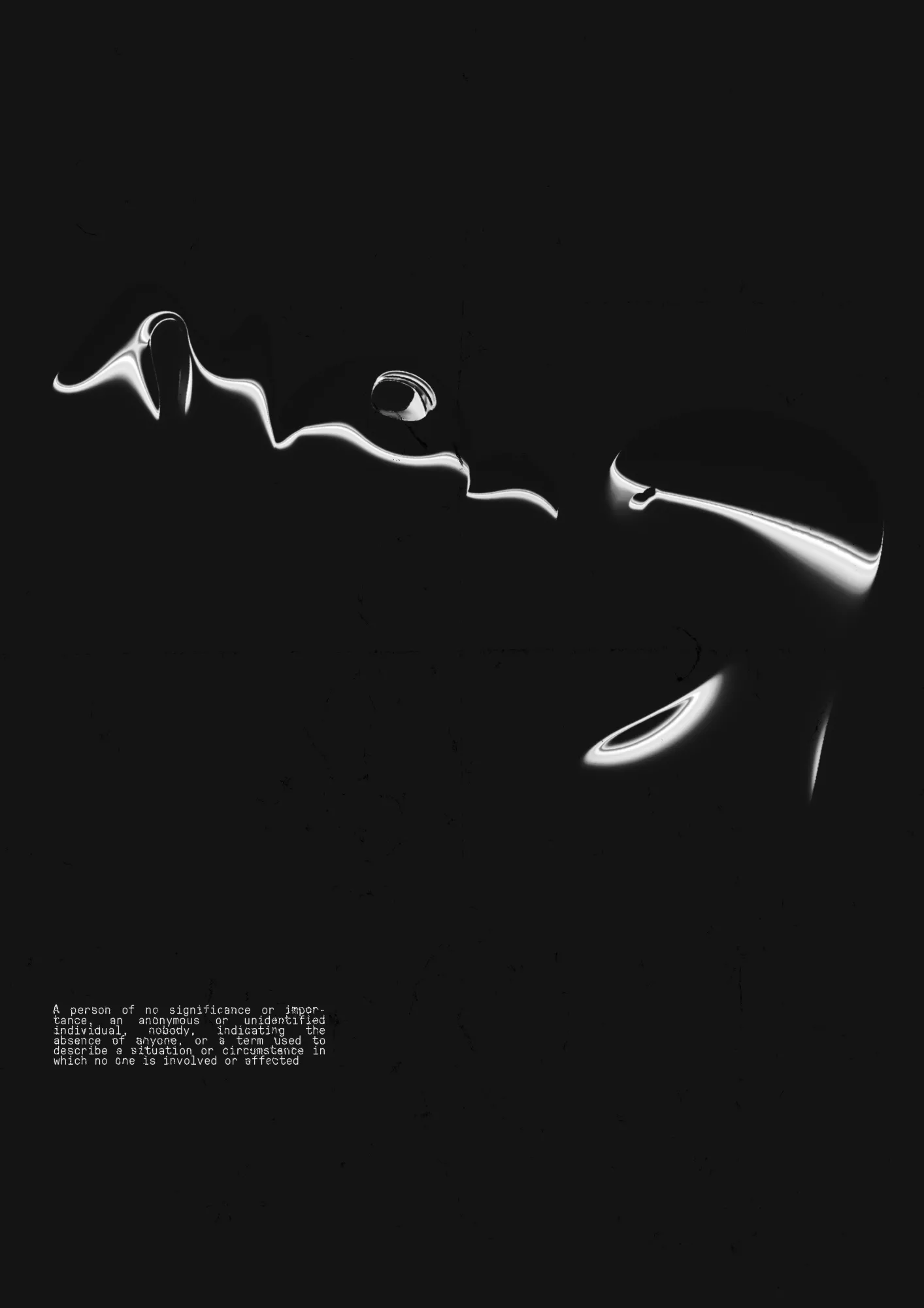No One poster, black